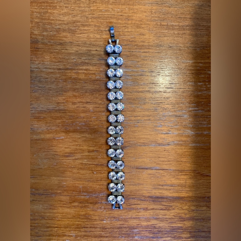Faux diamond bracelet